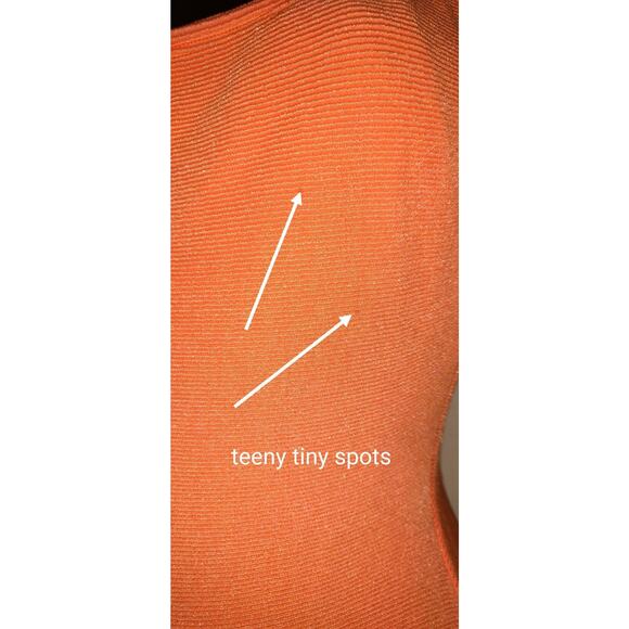 Vintage Baja Blue Swimsuit Sz 8 One Piece Neon Orange Tank Style Silver Detail - Picture 6 of 16